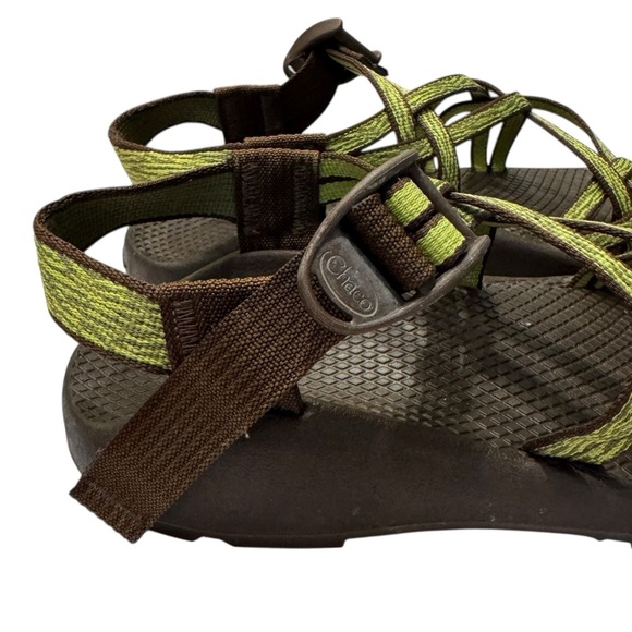 Chaco Z/Cloud X2 Unaweep Green Strappy Sandals, Size 6 - Picture 3 of 7